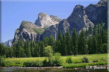 Cathedral Rocks und Bridalveil Fall